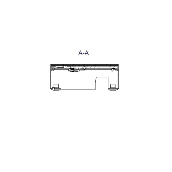 Produktbild UBD 167 163  -  Schwerlast-Unterflur-Bodendose UBD 160 small inkl. belegtem Deckel aus Chromstahl, geschliffen, und 1 Bürsten.